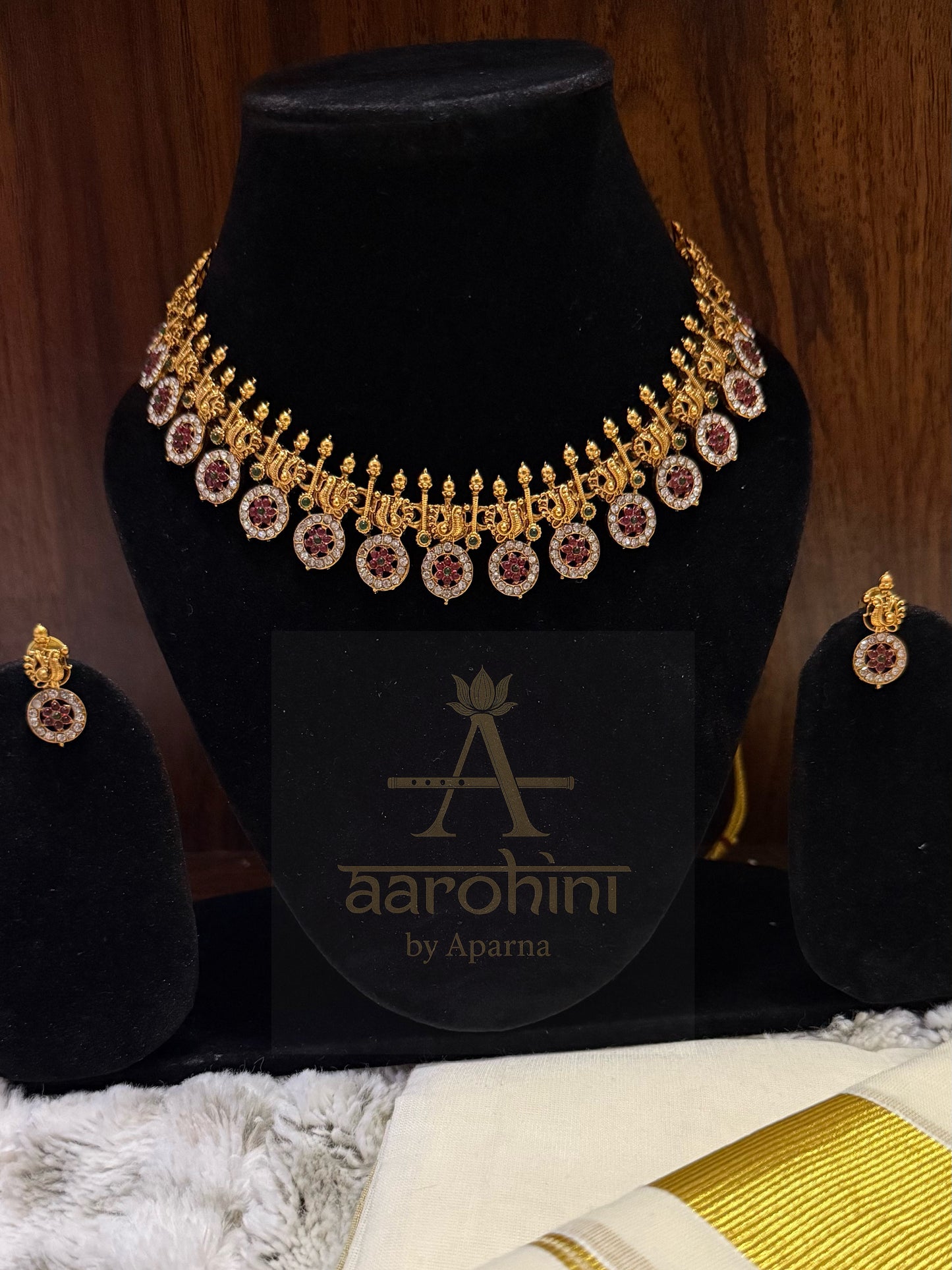 Mayura Bottu Necklace