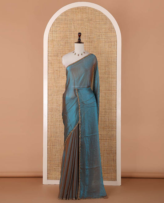 Sapphire Blue Fendy Saree